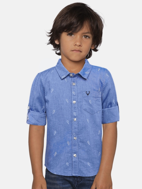 

Allen Solly Junior Boys Blue Printed Casual Shirt