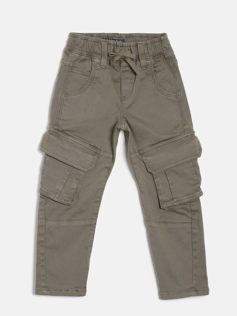 

Allen Solly Junior Boys Brown Regular Fit Solid Cargos