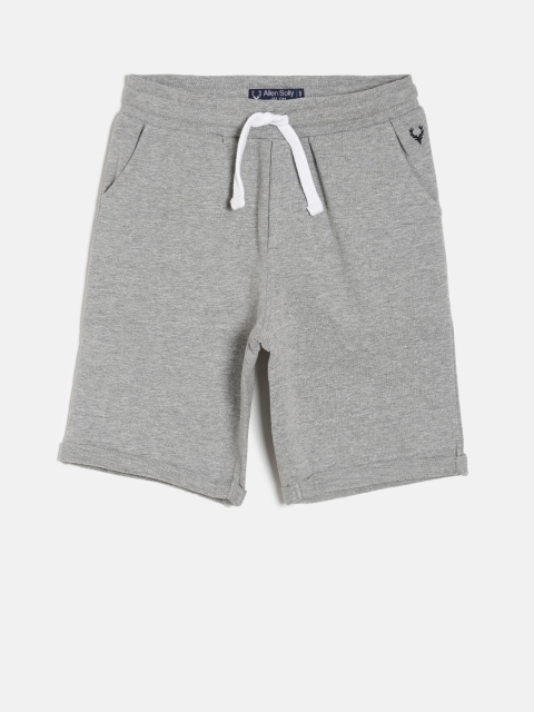 

Allen Solly Junior Boys Grey Solid Regular Fit Shorts