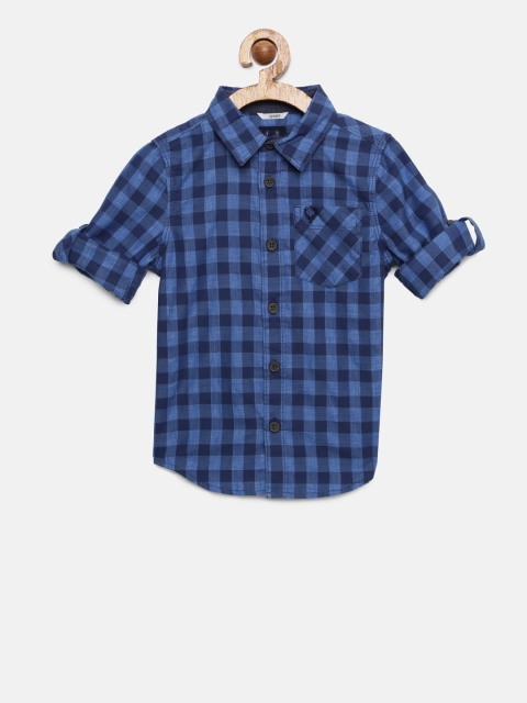 

Allen Solly Junior Boys Blue Checked Casual Shirt