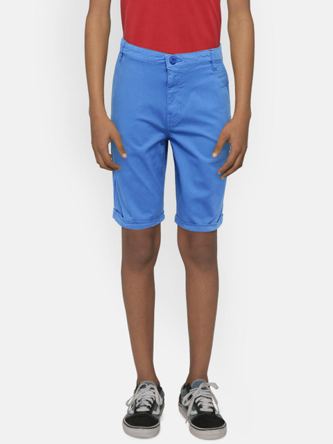 

Allen Solly Junior Boys Blue Solid Regular Fit Shorts