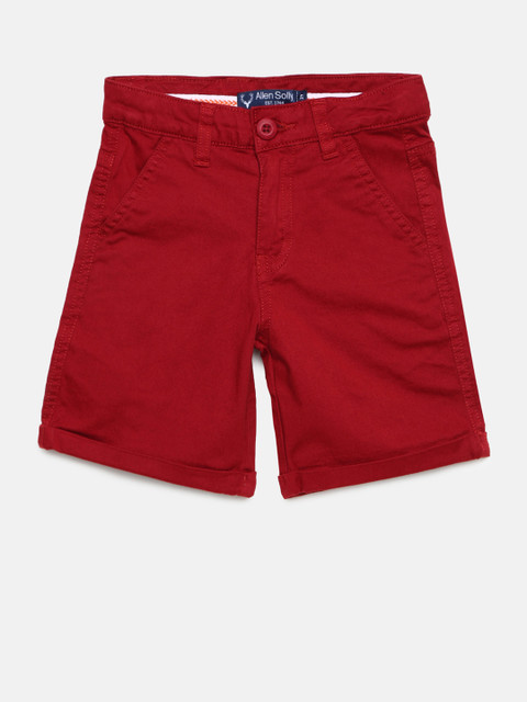 

Allen Solly Junior Boys Maroon Solid Regular Fit Regular Shorts
