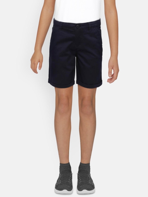 

Allen Solly Junior Boys Navy Blue Solid Regular Fit Regular Shorts