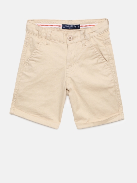 

Allen Solly Junior Boys Beige Solid Regular Fit Regular Shorts