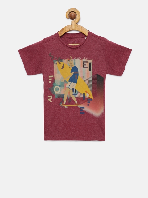 

Allen Solly Junior Boys Multicoloured Printed Round Neck T-shirt, Multi