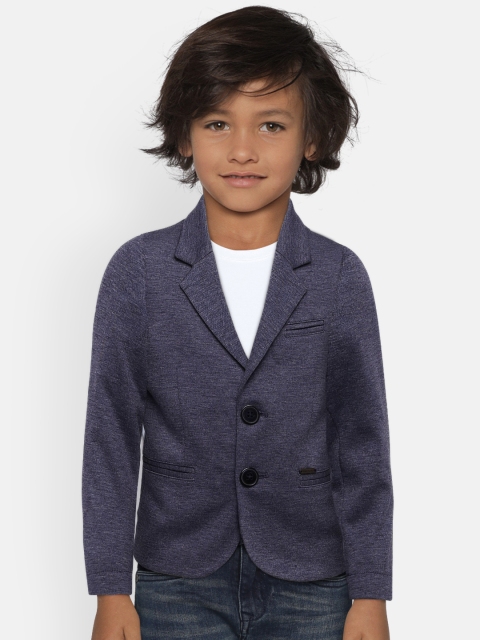 

Allen Solly Junior Boys Blue Solid Tailored Jacket