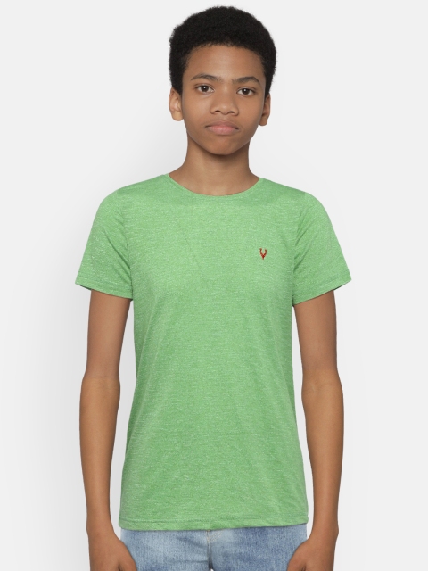 

Allen Solly Junior Boys Green Solid Round Neck T-shirt