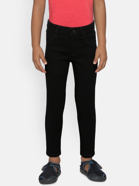 

Allen Solly Junior Boys Black Regular Fit Mid-Rise Clean Look Stretchable Jeans