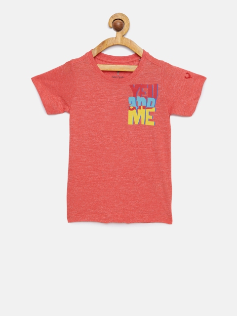 

Allen Solly Junior Boys Red Printed Round Neck T-shirt
