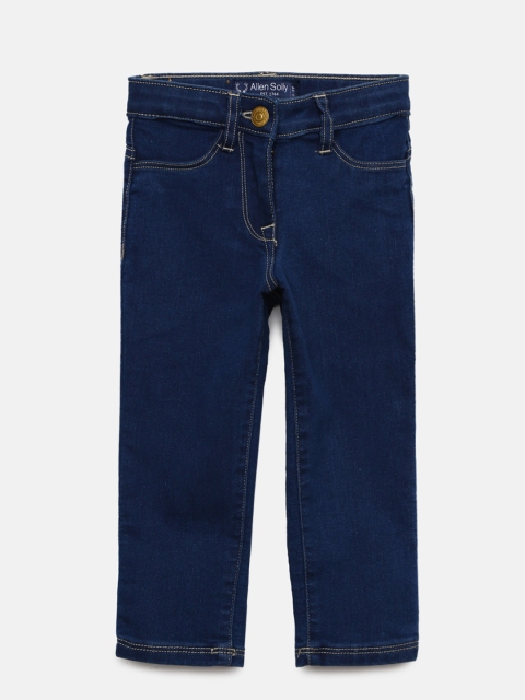 

Allen Solly Junior Girls Blue Regular Fit Mid-Rise Clean Look Stretchable Jeans