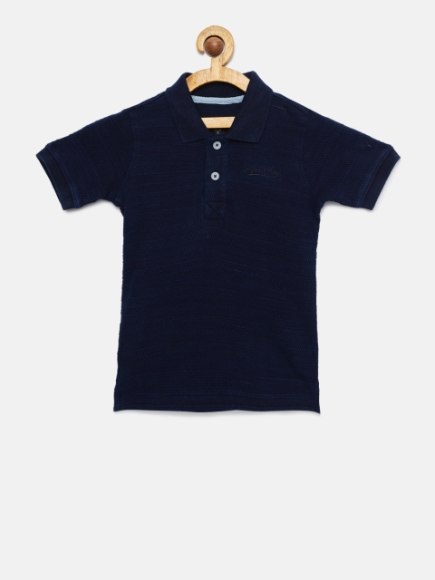 

Allen Solly Junior Boys Navy Blue Solid Polo Collar T-shirt