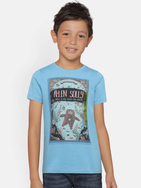 

Allen Solly Junior Boys Blue Printed Round Neck T-shirt