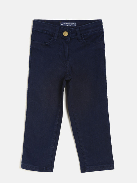 

Allen Solly Junior Girls Blue Regular Fit Mid-Rise Clean Look Jeans