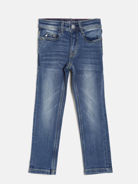 

Allen Solly Junior Boys Blue Regular Fit Mid-Rise Clean Look Jeans