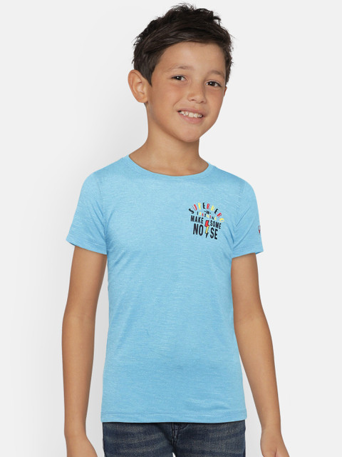 

Allen Solly Junior Boys Blue Solid Round Neck T-shirt