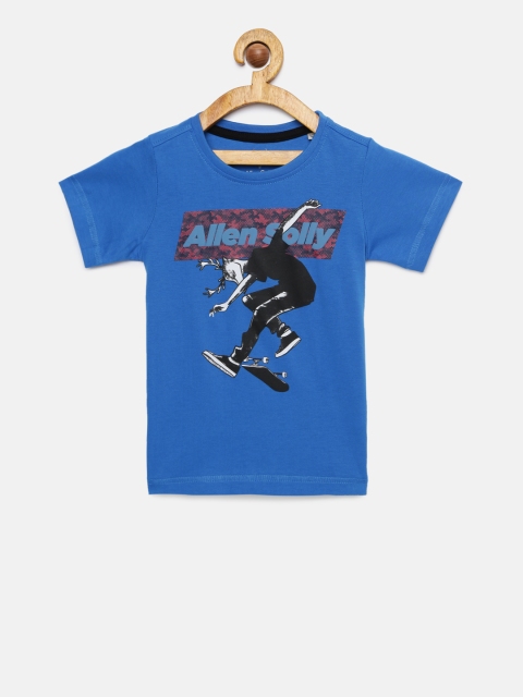 

Allen Solly Junior Boys Blue Printed T-shirt