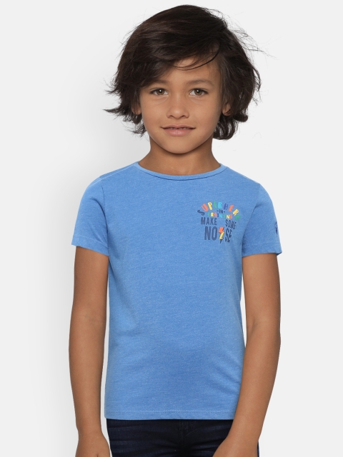 

Allen Solly Junior Boys Blue Solid Round Neck T-shirt