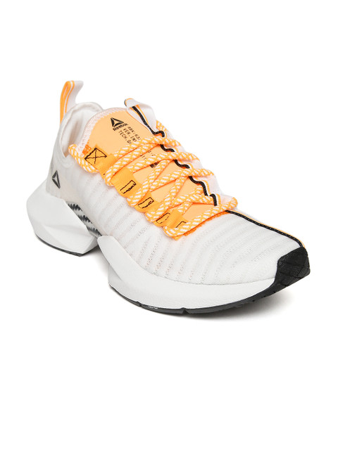 

Reebok Men White & Orange Sole Fury SE Running Shoes