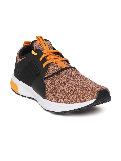 

Reebok Men Orange & Black Strom Colourblocked Running Shoes