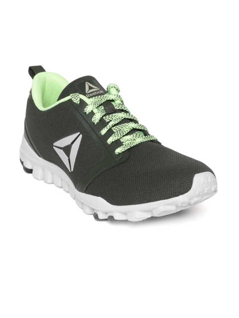 

Reebok Men Olive Green Realflex Running Shoes