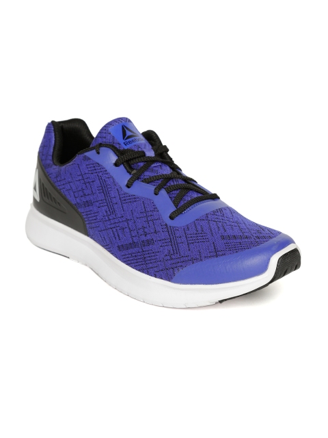 

Reebok Men Blue & Black Phoenix LP Woven Design Running Shoes