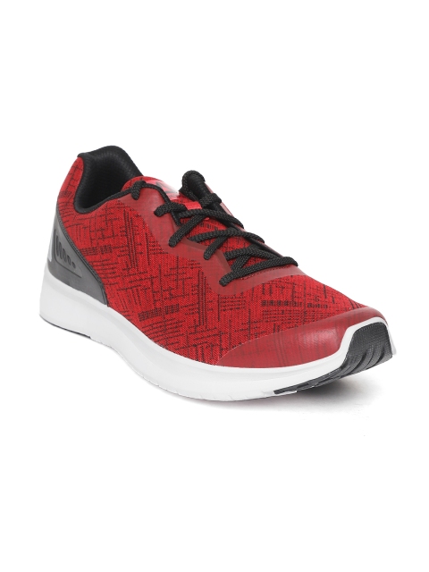 

Reebok Men Red & Black Woven Design Phoenix Running Shoes