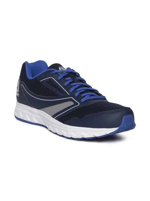 

Reebok Men Navy Blue Textured Explore Extreme Running Shoes