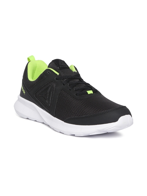 

Reebok Men Black Textured Quick Motion Running Shoes
