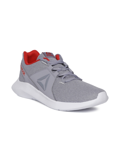 

Reebok Men Grey Textured Energylux Running Shoes