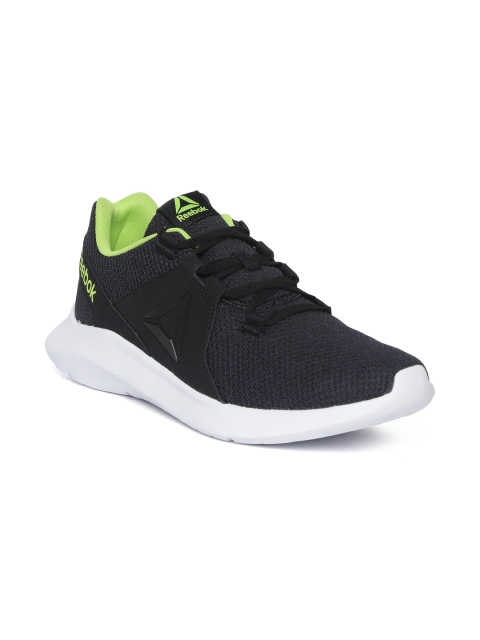 

Reebok Men Black Textured Energylux Running Shoes