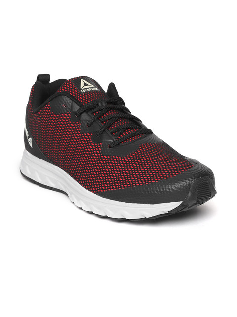 

Reebok Men Red & Black Hustle Running Shoes