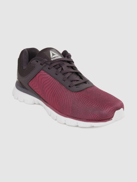

Reebok Women Pink & Charcoal Grey Woven Design Repechage Running Shoes