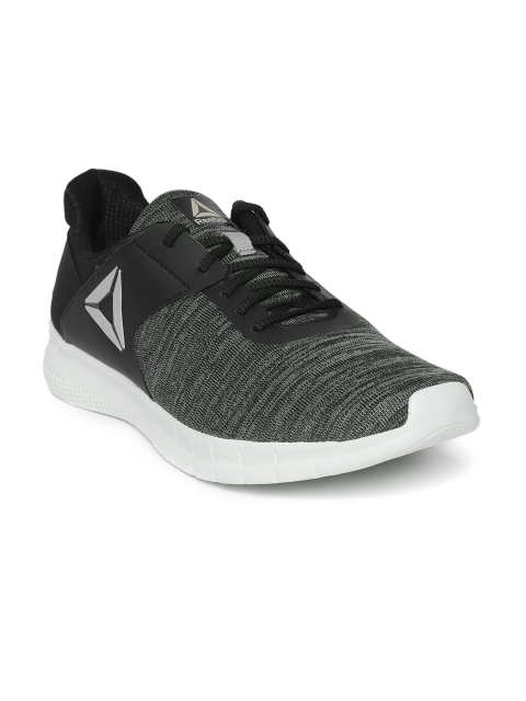 

Reebok Men Charcoal Grey Genesis Woven Design Running Shoes