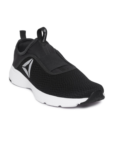 

Reebok Men Black & Charcoal Grey One Rush Slip On Walking Shoes