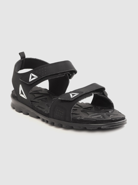 

Reebok Men Black Solid Royal Flex Sports Sandals