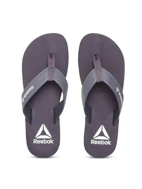 

Reebok Men Grey & Purple Solid Thong Flip-Flops