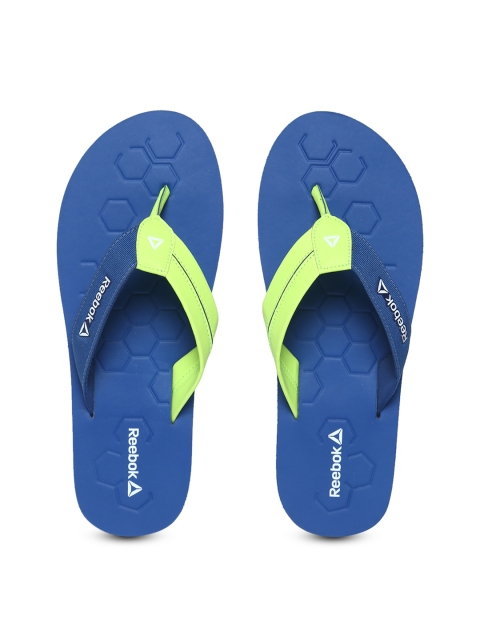 

Reebok Men Lime Green & Blue PRONTO Thong Flip-Flops