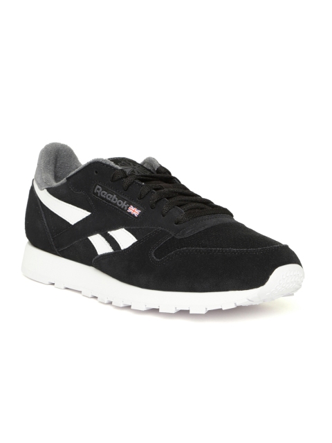 

Reebok Classic Men Black CL Suede Leather MU Sneakers