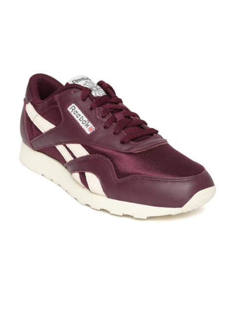 

Reebok Classic Men Burgundy Nylon Color Sneakers