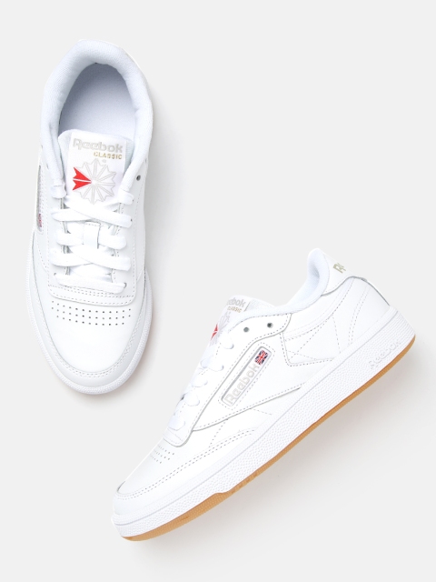 

Reebok Classic Women White Club C 85 Leather Sneakers