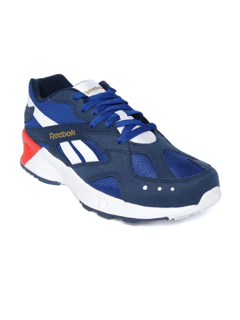 

Reebok Classic Unisex Navy AZTREK Sneakers, Navy blue