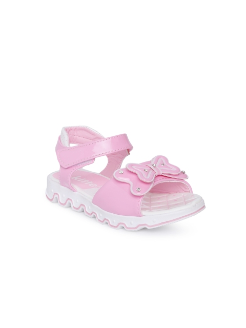 

Kittens Girls Pink Solid Open Toe Flats