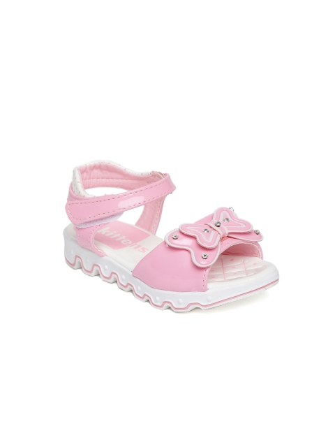 

Kittens Girls Pink Solid Open Toe Flats