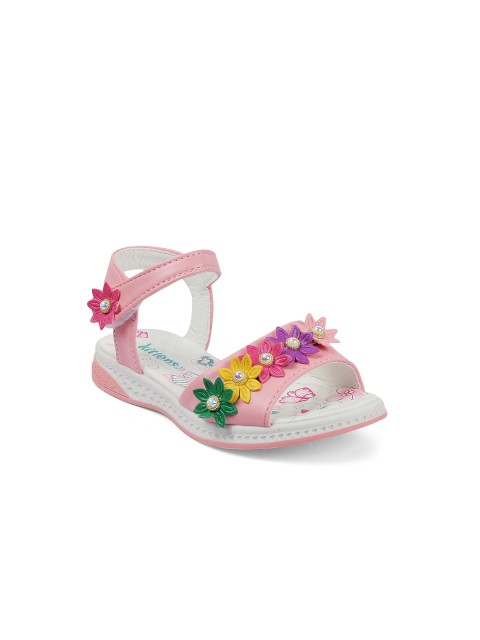 

Kittens Girls Pink Solid Open Toe Flats