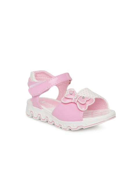 

Kittens Girls Pink Solid Open Toe Flats