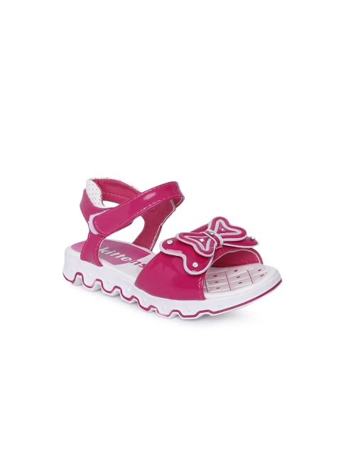 

Kittens Girls Pink Solid Open Toe Flats