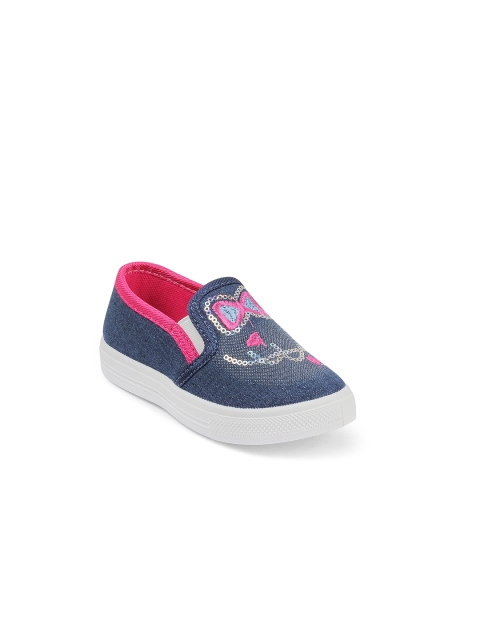 

Kittens Girls Navy Blue Slip-On Sneakers