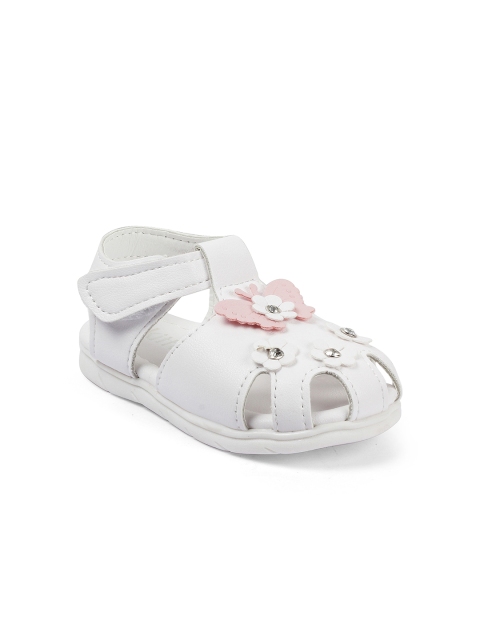 

Kittens Girls White Solid Synthetic One Toe Flats