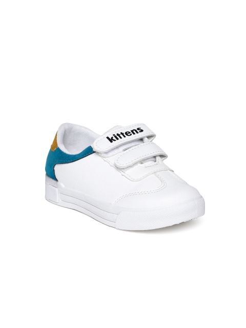 

Kittens Boys White & Blue Sneakers