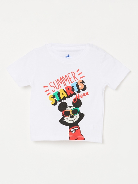

Juniors by Lifestyle Boys White Printed Round Neck T-shirt
